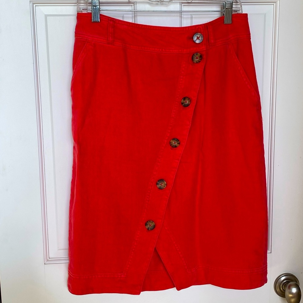 Asymmetrical wrap skirt- Anthropologie